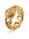 Emanuele Bicocchi Flourish Chain Ring In 金色