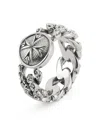 Emanuele Bicocchi Flourish Chain Ring In Silver