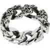 Emanuele Bicocchi Flourish Chain Ring In Silver