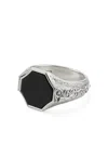 Emanuele Bicocchi Flourish Signet Ring In Silver