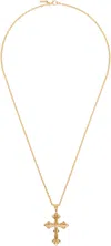 Emanuele Bicocchi Gold Avelli Cross Necklace In Gold