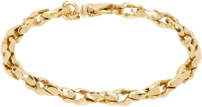 Emanuele Bicocchi Gold Hammered Chain Bracelet