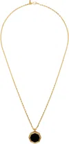 Emanuele Bicocchi Onyx-pendant Necklace In Gold