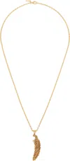 Emanuele Bicocchi Gold Piuma Pendant Necklace In Gold