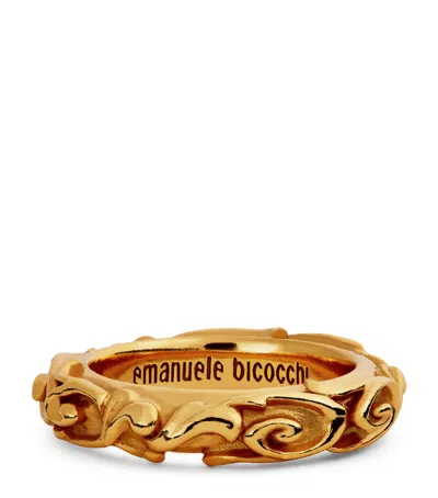 Emanuele Bicocchi Gold-plated Arabesque Ring