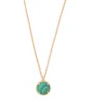 Emanuele Bicocchi Gold-plated Malachite Penchant Necklace In Gold