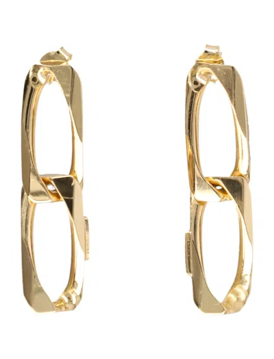 EMANUELE BICOCCHI EMANUELE BICOCCHI GOLD-PLATED SILVER CHAIN LINK EARRINGS
