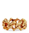 Emanuele Bicocchi Gold-plated Sterling Silver Arabesque Chain Ring In Gold