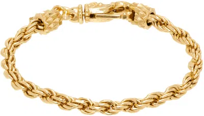 Emanuele Bicocchi Gold Rope Chain Bracelet