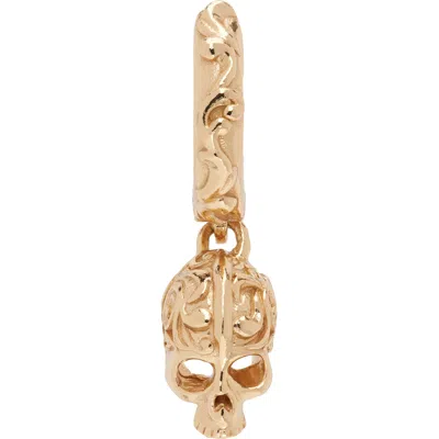 Emanuele Bicocchi Gold Skull Single Earring