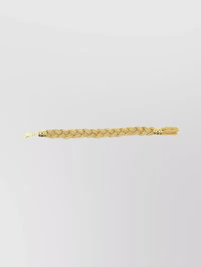Emanuele Bicocchi Gold-tone Braided Chain Link Bracelet