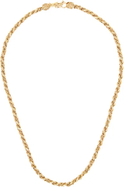 Emanuele Bicocchi Gold Wrapped Rope Chain Necklace