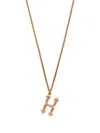 Emanuele Bicocchi H Letter-pendant Chain Necklace In Gold