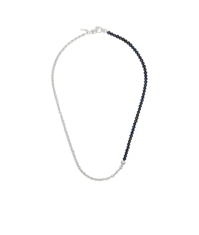 Emanuele Bicocchi Half Chain  Half Pearl Necklace In Multicolor