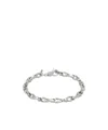 Emanuele Bicocchi Hammered Bracelet In Gray