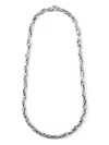 Emanuele Bicocchi Hammered Chain Necklace In Silver