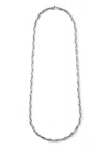 Emanuele Bicocchi Hammered-chain Necklace In Silver