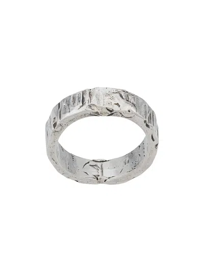 Emanuele Bicocchi Handmade Band Ring In Silver