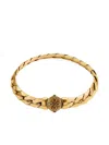Emanuele Bicocchi Herringbone Chain Logo Bracelet In Gold