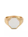 Emanuele Bicocchi Hex Signet Ring In Gold