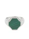 Emanuele Bicocchi Hex Signet Ring In Silver