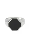 Emanuele Bicocchi Hex Signet Ring In Silver