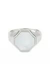 Emanuele Bicocchi Hex Signet Ring In Silver