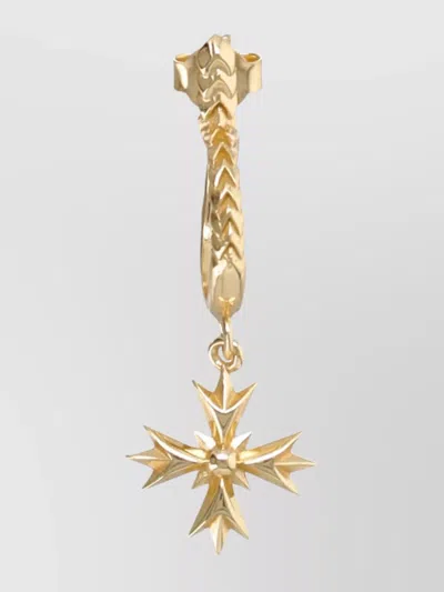 Emanuele Bicocchi Hoop Earring Star Pendant In Gold