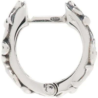 Emanuele Bicocchi Hoop Single Earring In Silver