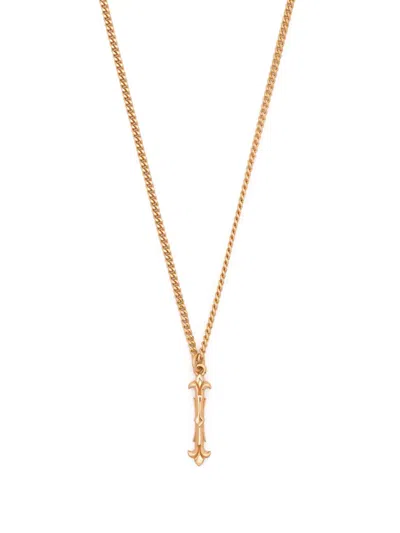 Emanuele Bicocchi I Letter-pendant Chain Necklace In Gold