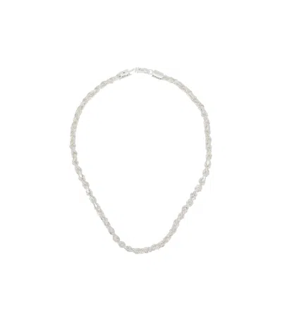 Emanuele Bicocchi Ice Round Braid Necklace In White