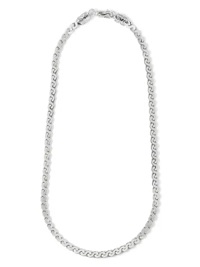 Emanuele Bicocchi Infinity Loop Necklace In Silver