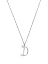 Emanuele Bicocchi Initial-pendant Sterling Silver Necklace In Silver