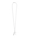 Emanuele Bicocchi Intricate Sterling Silver Pugnale And Cross Necklace In Gray