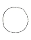 Emanuele Bicocchi Intricately Woven Silver Round Braid Necklace