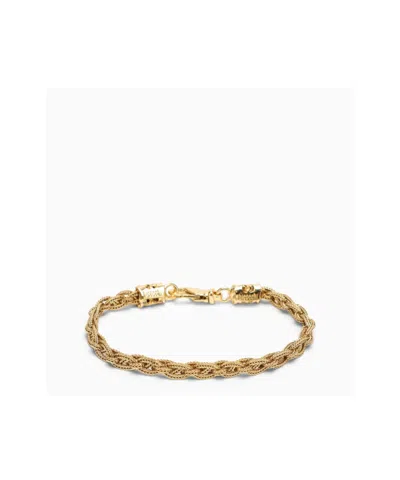 Emanuele Bicocchi Knitted Design Bracelet In Yellow