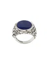 Emanuele Bicocchi Lapis Chevalier Ring In White