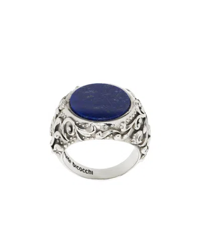 Emanuele Bicocchi Lapis Chevalier Ring In White