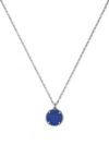 Emanuele Bicocchi Lapis Lazuli Pendant Neckalce In Silver