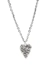 Emanuele Bicocchi Large Arabesque Heart Pendant In Silver