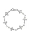 Emanuele Bicocchi Large Avelli Multi-cross Bracelet In Silber