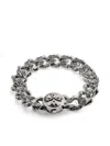 Emanuele Bicocchi Large Flourish Chain Bracelet In Silver