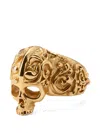 Emanuele Bicocchi Large Skull Ring In Orange