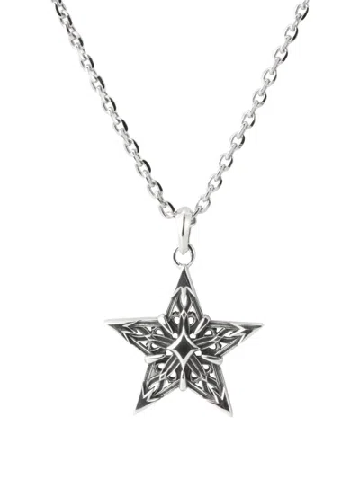 Emanuele Bicocchi Large Stella Star-pendant Necklace In Metallic