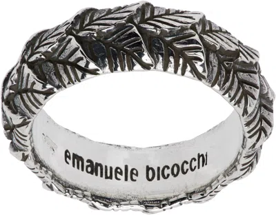 Emanuele Bicocchi Leaf Ring In Silver