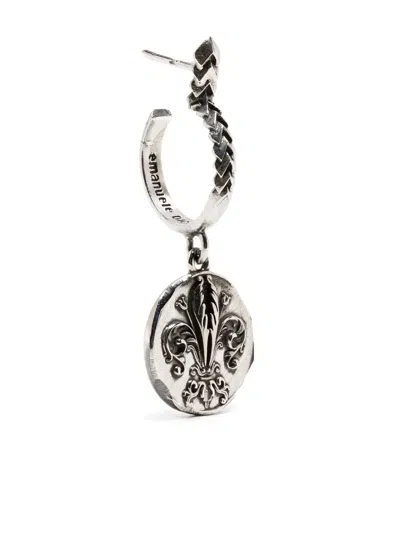 Emanuele Bicocchi Lily Coin Earring In Silver