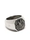 Emanuele Bicocchi Lily Signet Ring In Silver