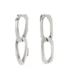 Emanuele Bicocchi Link Drop Earrings In Silver