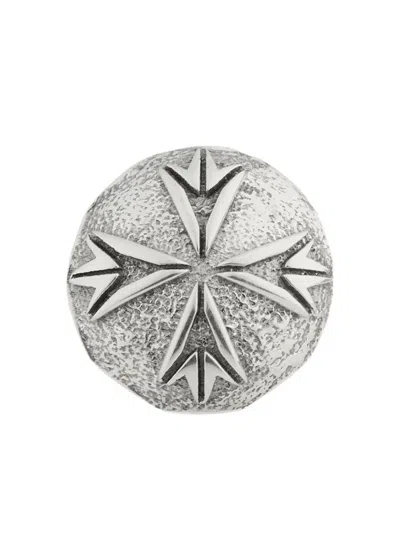 Emanuele Bicocchi Logo Scudo Earring In Metallic