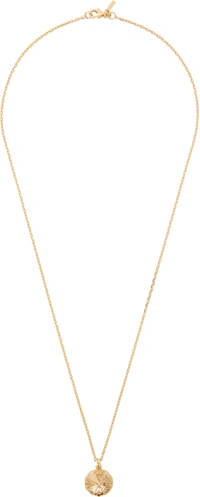 Emanuele Bicocchi Logo Scudo Necklace In Gold